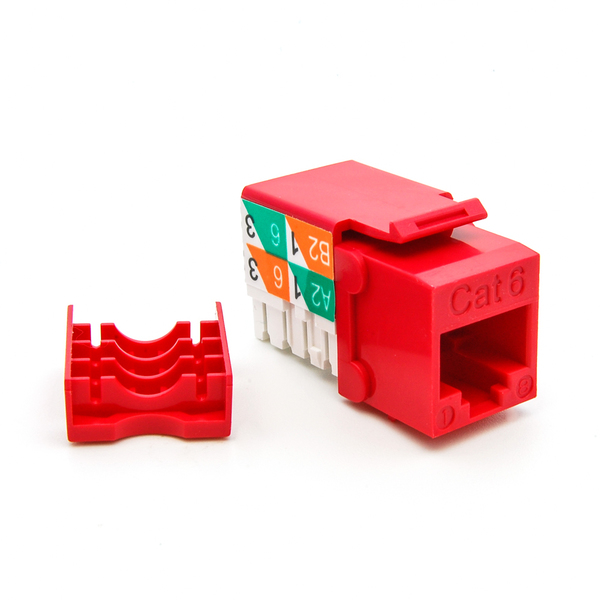 Bestlink Netware CAT6 RJ45 110 Type Keystone Jack- Red 101702RD